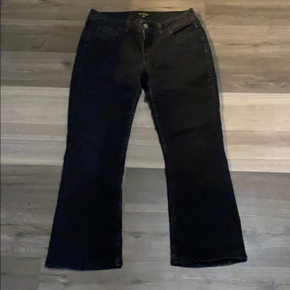 ✅ RIDERS by LEE Black Denim Jeans Size 14P Women’s